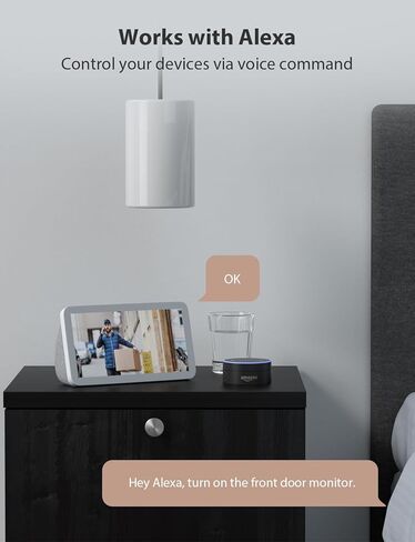 كاميرا أمان داخلية virtavo EggsFlask، عدسة وشاشة مزدوجة 1080 بكسل، مراقبة الأطفال / كاميرا للحيوانات الأليفة، مراقبة / إمالة / تكبير، تتبع حركة AI، تنبيهات الهاتف، صوت ثنائي الاتجاه، رؤية ليلية، تخزين سحابي وSD in Kuwait