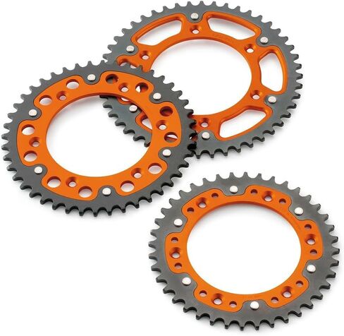 KTM PowerParts Supersprox 2K Rear Sprocket - Orange, 520 / 52T in Saudi Arabia