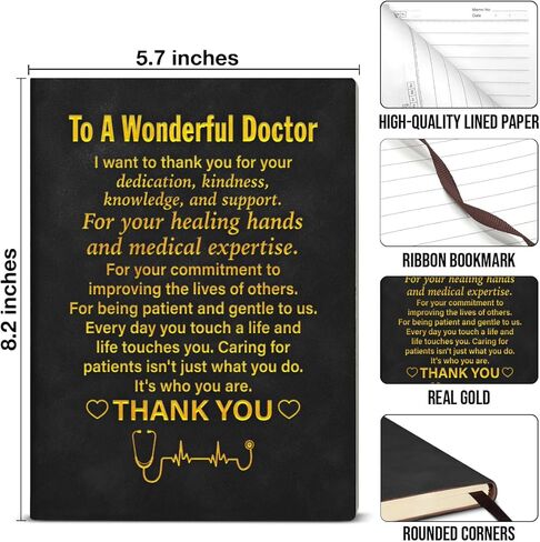 Doctor Journal Graduation Gifts Doctor Appreciation Gifts for Men Women Writing Notebooks Thank You Gifts for Doctors Working Retirement Recovered Gifts in Saudi Arabia