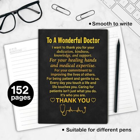 Doctor Journal Graduation Gifts Doctor Appreciation Gifts for Men Women Writing Notebooks Thank You Gifts for Doctors Working Retirement Recovered Gifts in Saudi Arabia