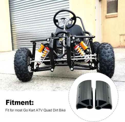 1 Pair Go Kart Aluminum Accelerator Pedal Extenders, Ergonomic Kart Brake Pedal Accessories (Black) in Saudi Arabia
