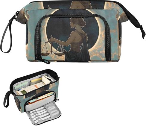 Large Pencil Case Woman Beautiful - Large Capacity Cool Pencil Pouch Portable Handle for School Office Teens Adults in Saudi Arabia