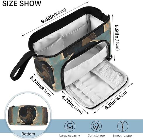 Large Pencil Case Woman Beautiful - Large Capacity Cool Pencil Pouch Portable Handle for School Office Teens Adults in Saudi Arabia