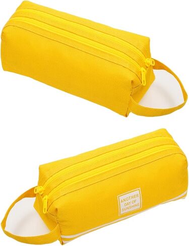 Dual-Layer Pencil Case Pencil Holder, Durable Fabric Stationery Pouch for Office Supplies, ZangQing in Saudi Arabia