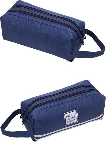 Dual-Layer Pencil Case Pencil Holder, Durable Fabric Stationery Pouch for Office Supplies, ZangQing in Saudi Arabia