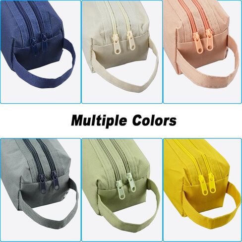 Dual-Layer Pencil Case Pencil Holder, Durable Fabric Stationery Pouch for Office Supplies, ZangQing in Saudi Arabia