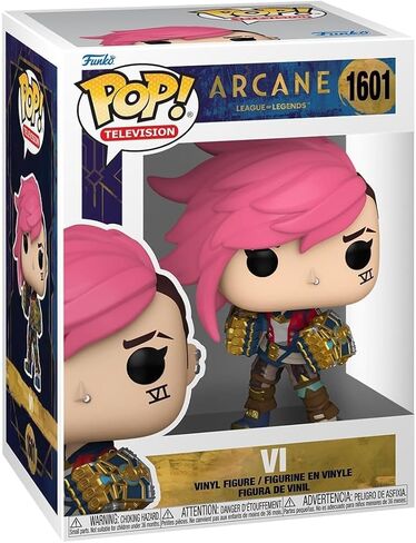 POP TV: Arcane League of Legends - Vi Funko Vinyl Figure (Bundled with Compatible Box Protector Case), Multicolor, 3.75 inches in Saudi Arabia