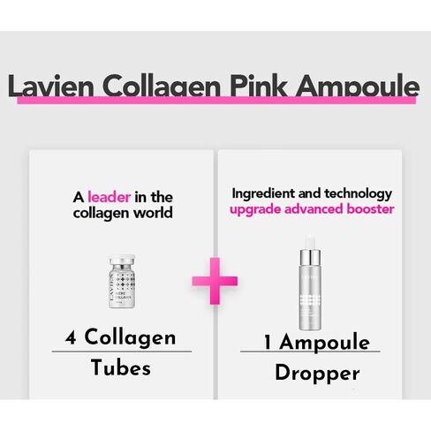 LAVIEN] Collagen Professional Program (Collagen 200mg x 4ea, Buster 30ml x 1ea, Dropper x 4ea) - Intensive Collagen Treatment with Micro Collagen & Activating Booster for All Skin Types in Saudi Arabia