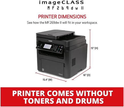 Canon imageCLASS MF269dw II All-in-One Wireless Duplex Monochrome Laser Printer (Certified Renewed) in Saudi Arabia
