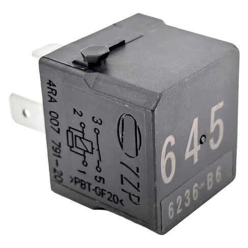 2-Pack 645 4H0951253A 4RA007791-20 Relay - 40A 12VDC 4-Pin SPST Automotive Relay - Compatible with Select Volkswagen/Audi Vehicles - Fixes P0230 & Fuel Pump Failures (Replaces 0332019150) in Saudi Arabia