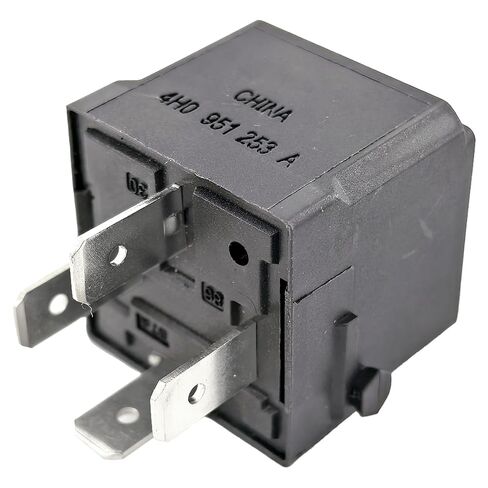 2-Pack 645 4H0951253A 4RA007791-20 Relay - 40A 12VDC 4-Pin SPST Automotive Relay - Compatible with Select Volkswagen/Audi Vehicles - Fixes P0230 & Fuel Pump Failures (Replaces 0332019150) in Saudi Arabia