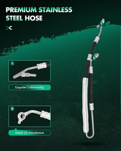 SCITOO 3402254 Power Steering Pressure Hose Line Assambly Compatible with Toyota Sienna 1998-2003 V6 3.0L, Replace 44410-08020, 44410-08021, 4441008020, 4441008021 in Saudi Arabia