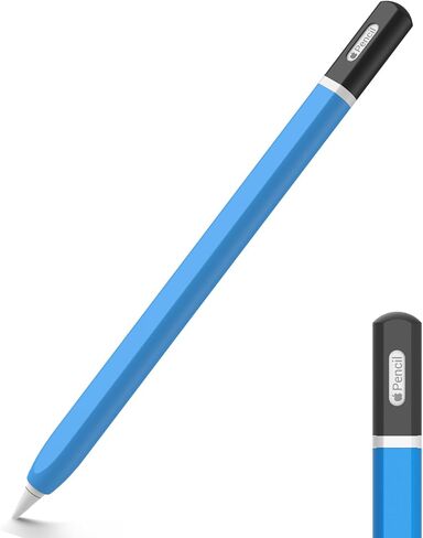 Apple Pencil 2nd Generation case, Silicone Apple Pencil 2 Sleeve Classic Pencil Design Cover Perfect Grip Skin Compatible with Apple Pencil 2nd Generation（Yellow） in Saudi Arabia