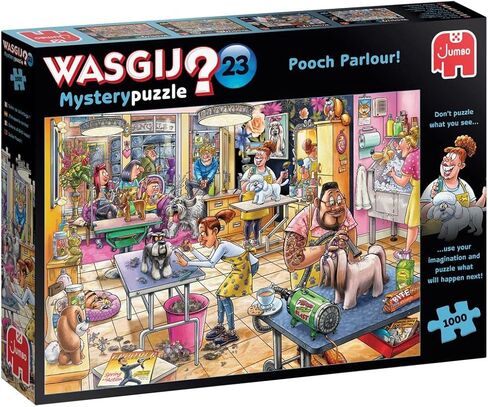 Jumbo, Wasgij, Mystery 23 - Pooch Parlour!, Unique Collectable Jigsaw Puzzle for Adults, 1,000 Piece in Saudi Arabia