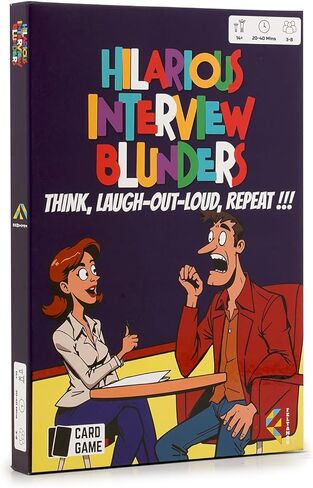 Hilarious Interview Blunders, Funny Game for Adults, Game Nights, Travel Games, Board Games, Card Games for Adults, Party Games, Funny Games, Board Games for Family Night in Saudi Arabia