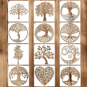 12 Reusable Tree of Life Templates – Perfect for DIY Home Decoration Projects in Kuwait