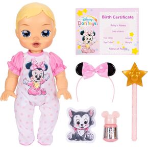 13-Inch Interactive Baby Doll – Magical Lights, Sounds, Music & Wand – Minnie-Inspired Nurturing Doll with Accessories – Multiple Skin Tones, Eye Colors – Ages 2 and Up in Saudi Arabia