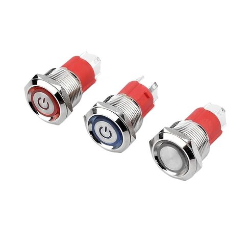 19mm 15A high Current Metal Push Button Switch self-Locking Reset Power Supply Mark Ring Light Start Button(Latheadresetwithringlamp) in Saudi Arabia