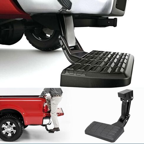 يناسب سرير الشاحنة Ford Ranger 2023-2025، مصد جانبي قابل للسحب، خطوة الباب الخلفي القابلة للطي، أدوات أساسية للتركيب في 30 دقيقة من استخدام الطريق (بدون وصلة مقطورة أو حزمة سحب) in Saudi Arabia