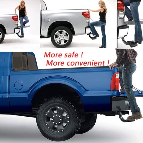 يناسب سرير الشاحنة Ford Ranger 2023-2025، مصد جانبي قابل للسحب، خطوة الباب الخلفي القابلة للطي، أدوات أساسية للتركيب في 30 دقيقة من استخدام الطريق (بدون وصلة مقطورة أو حزمة سحب) in Saudi Arabia