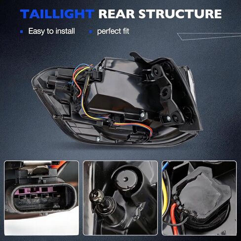 Outer Tail Light Compatible with 2017 2018 2019 2020 2021 Jeep Compass - Brake Taillight Assembly Replacement for CH2805115 and 55112838AC - Right Passenger Side in Saudi Arabia