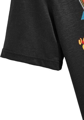 تي شيرت رجالي من SOLY HUX برقبة دائرية تي شيرت مطبوع عليه حروف وأكمام قصيرة تي شيرت صيفي غير رسمي ملابس خروج برتقالية XL in Kuwait