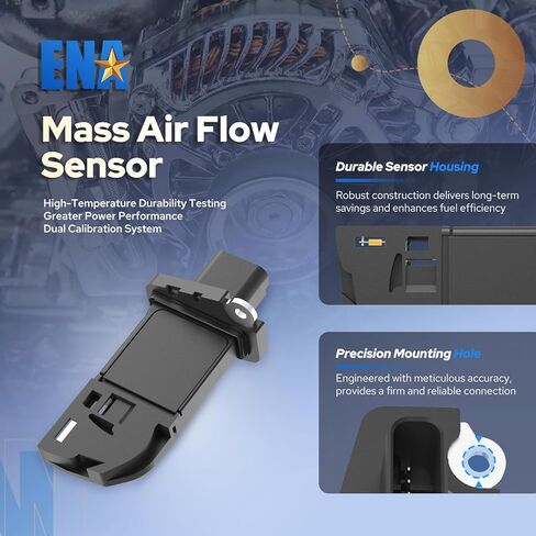 ENA مستشعر تدفق الهواء الشامل MAF متوافق مع Ford F150 F250 F350 F450 F550 Super Duty Navigator MKS 2010 2011 2012 2013 2014 2015 2016 2017 2018 2019 2020 استبدال BR3112B579AA MAF0112 in Saudi Arabia