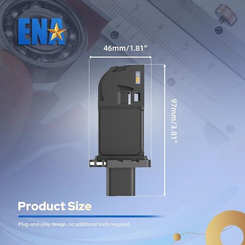 ENA مستشعر تدفق الهواء الشامل MAF متوافق مع Ford F150 F250 F350 F450 F550 Super Duty Navigator MKS 2010 2011 2012 2013 2014 2015 2016 2017 2018 2019 2020 استبدال BR3112B579AA MAF0112 in Saudi Arabia