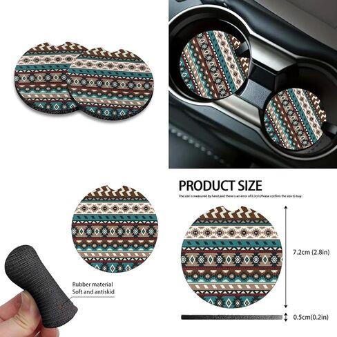 Aztec Tribal Car Seat Covers Full Set with Steering Wheel Cover for Women Universal Car Air Vent Storage Box Garbage Bag Cup Cushions Key Chain for SUV Van Sedan in Saudi Arabia