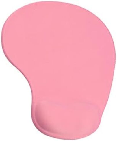 Office Mousepad with Gel Wrist Support - Ergonomic Gaming Desktop Mouse Pad Wrist Rest - Design Gamepad Mat Rubber Base for Laptop Computer -Silicone Non-Slip Special-Textured Surface (Pink) in Saudi Arabia