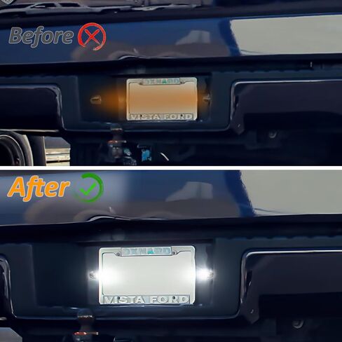 Bestview LED License Plate Lights Tag Lamp Assembly Red OLED Neon Tube Socket Wire Harness for Chevy Silverado GMC Sierra 1500 2500 3500 Suburban Tahoe Avalanche Cadillac Escalade EXT Yukon in Kuwait