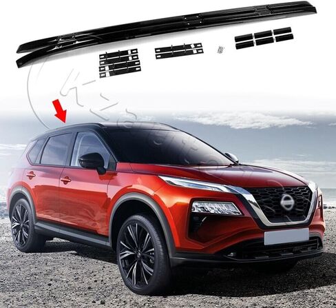 2PCS Roof Rack Rails Crossbar Fits for Nissan X-Trail Rogue T33 2022-2025 Roof Rails Rack Side Rail Bar in Saudi Arabia