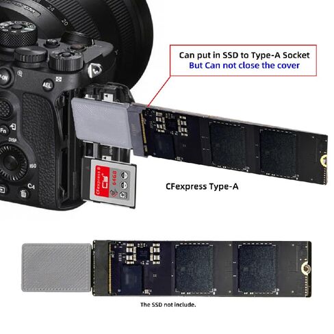 Cablecc CFE CFA to CFB Memory Card Kit Case CFexpress Type-A to Type-B Adapter Compatible with Camera 8K RAW PCIe Expansion in Saudi Arabia