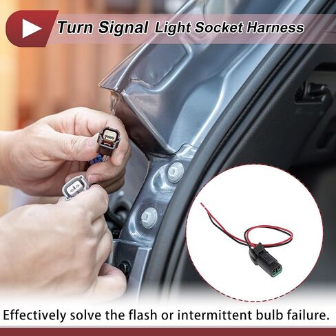 1 Set Turn Signal Light Socket Wiring for Toyota Yaris 2001-2011 No.9006981052 Lamp Bulb Pigtail Connector Harness in Saudi Arabia