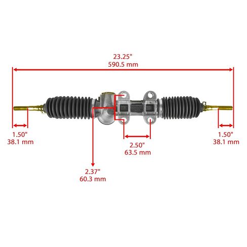 Caltric Rack Pinion Steering Gear Box Compatible with Yamaha JW1-F3400-00 JW1-F3400-01 in Saudi Arabia