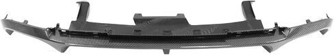 IKON MOTORSPORTS, Rear Diffuser Bumper Lip Compatible with 2013-2014 Ford Mustang Shelby GT500, GT500 Style Carbon Fiber Print PP Rear Bumper Lip Spoiler Diffuser W/ V3 Style Shark Fins in Saudi Arabia