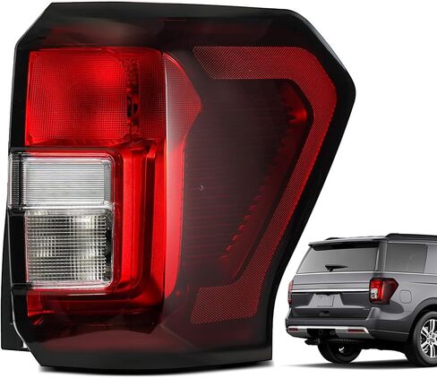 ضوء الذيل متوافق مع 2018-2021 Ford Expedition Platinum/Limited/King Ranch الخلفي الخلفي لمصباح الفرامل الخلفي، استبدل JL1Z13404H، JL1Z13404D، JL1Z13404F جانب الركاب الأيمن in Kuwait