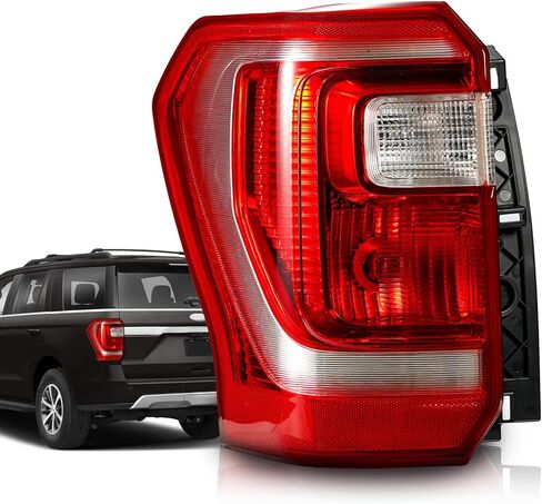 ضوء الذيل متوافق مع 2018-2021 Ford Expedition Platinum/Limited/King Ranch الخلفي الخلفي لمصباح الفرامل الخلفي، استبدل JL1Z13404H، JL1Z13404D، JL1Z13404F جانب الركاب الأيمن in Kuwait