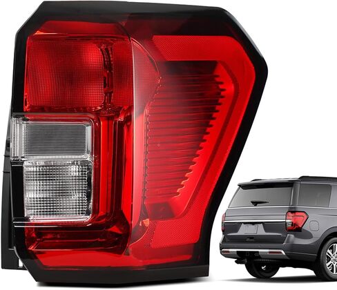 ضوء الذيل متوافق مع 2018-2021 Ford Expedition Platinum/Limited/King Ranch الخلفي الخلفي لمصباح الفرامل الخلفي، استبدل JL1Z13404H، JL1Z13404D، JL1Z13404F جانب الركاب الأيمن in Kuwait