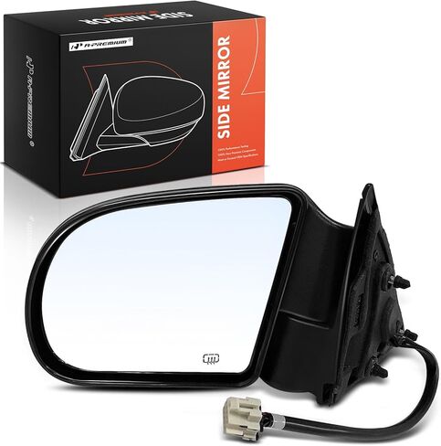 A-Premium Driver Side Power Door Mirror - Compatible with Chevrolet Blazer 1999-2005, S10 1999-2004 & GMC Jimmy 1999-2005, Sonoma 1999-2004 & Oldsmobile Bravada 1999-2004 - Heated Manual Folding in Saudi Arabia