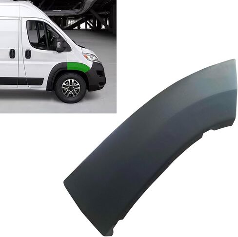 لوحة تشكيل مضيئة بفتحة العجلة الأمامية باللون الأسود تناسب RAM ProMaster 1500 ProMaster 2500 ProMaster 3500 Cargo Van 2023 2024 (جانب الركاب الأيمن) in Kuwait