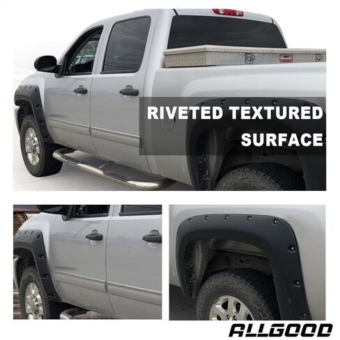 مشاعل حاجز ALLGOOD متوافقة مع 2004-2015 Nissan Titan بدون صندوق قفل بجانب السرير، جيب أسود مزخرف بغطاء عجلة نمط مثبت 4 قطع F81Z16006AA 5C3Z16006C in Saudi Arabia