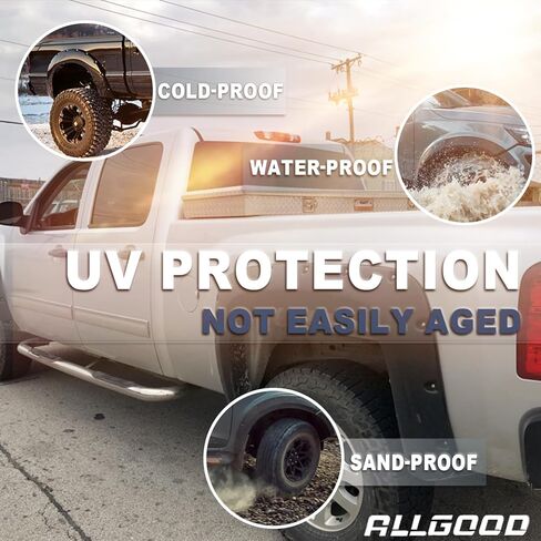 مشاعل حاجز ALLGOOD متوافقة مع 2004-2015 Nissan Titan بدون صندوق قفل بجانب السرير، جيب أسود مزخرف بغطاء عجلة نمط مثبت 4 قطع F81Z16006AA 5C3Z16006C in Saudi Arabia