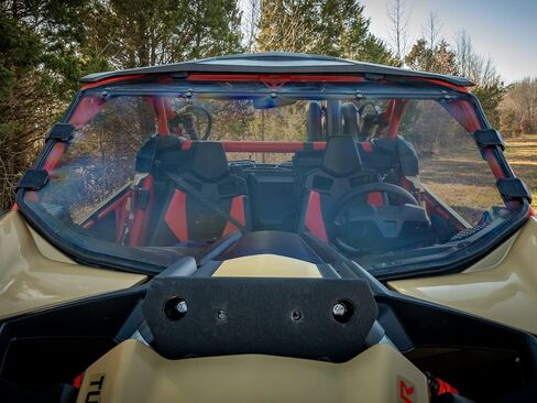 SuperATV Full Windshield for Can-Am Maverick X3 (See Fitment) | USA Made | Made of Lightly-Tinted Scratch Resistant 1/4â€ Polycarbonate- 250x stronger Than Glass | Easy to Install in Saudi Arabia