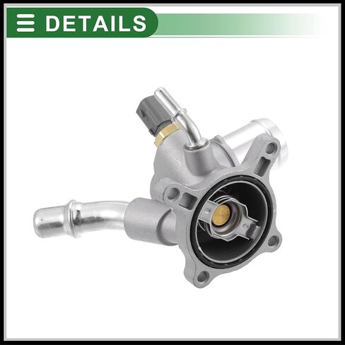 Engine Coolant Thermostat Housing Assembly Replacement for Jeep Cherokee 2014-2021, 816-194 Metal Silver Tone 1Pc in Saudi Arabia