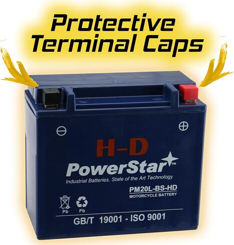 PowerStar YTX20HL-BS ATV Battery Replacement for Yamaha YFM600FW, YFV600FW, Grizzly 600CC 98-'01 in Saudi Arabia