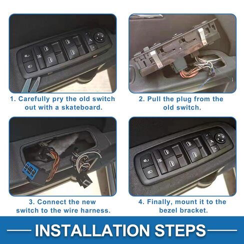 Power Window Switch No.9H6Z14529AA/BH6Z14529AA Window Control Switch for Ford Fusion for Lincoln Mkz 2011-2012 Black in Saudi Arabia