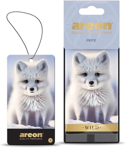 AREON WILD - معطر هواء للسيارة لطيف ومضحك معلق مخصص للمنزل والمكتب - عطر كولونيا فاخر مع عطور طبيعية - رائحة منعشة وفاخرة تدوم طويلاً - تصميم أنيق - أستاذ in Kuwait
