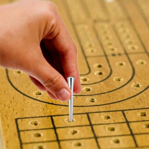 12 Pieces Cribbage Pegs, Metal Cribbage Board Pegs Fit 1/8 Holes with Tapered Design for Cribbages Traditional Board Game (3 Colors) in Saudi Arabia