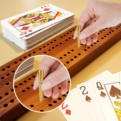 12 Pieces Cribbage Pegs, Metal Cribbage Board Pegs Fit 1/8 Holes with Tapered Design for Cribbages Traditional Board Game (3 Colors) in Saudi Arabia